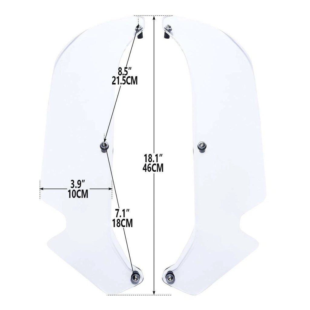 Clear Lower Air Deflector for Honda Goldwing GL1800 (2018–2025)