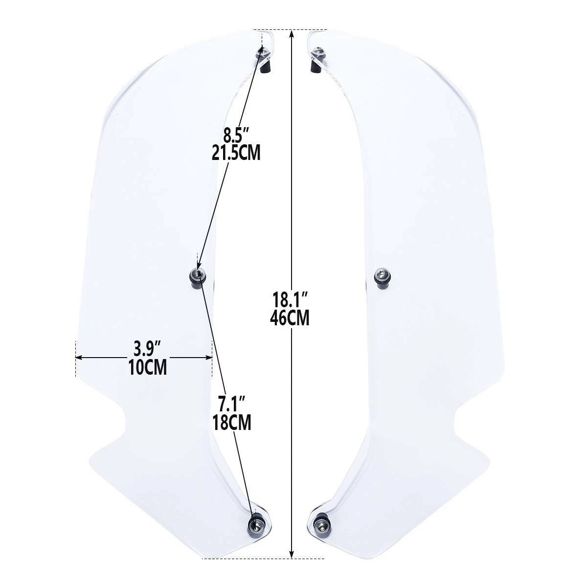 Clear Lower Air Deflector for Honda Goldwing GL1800 (2018–2025)