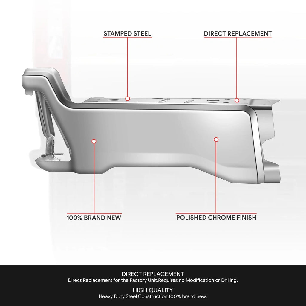 Chrome Left Rear Bumper End Cap for Ford F-250 SD (2023–2025)