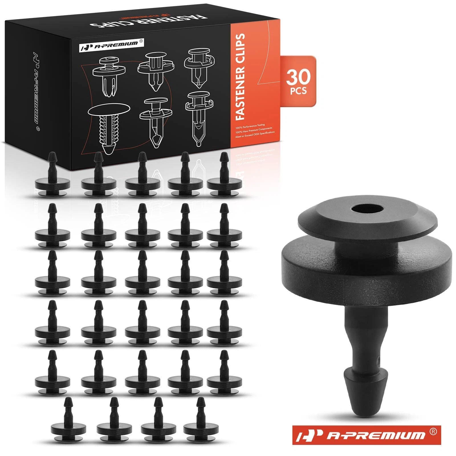 30Pcs Nylon Cowl Top Clip Retainer for Nissan Infiniti