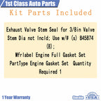 Engine Gasket Set for Chevy G30 K1500 GMC C2500 G2500 5.7L (1987–1995) 260-1269