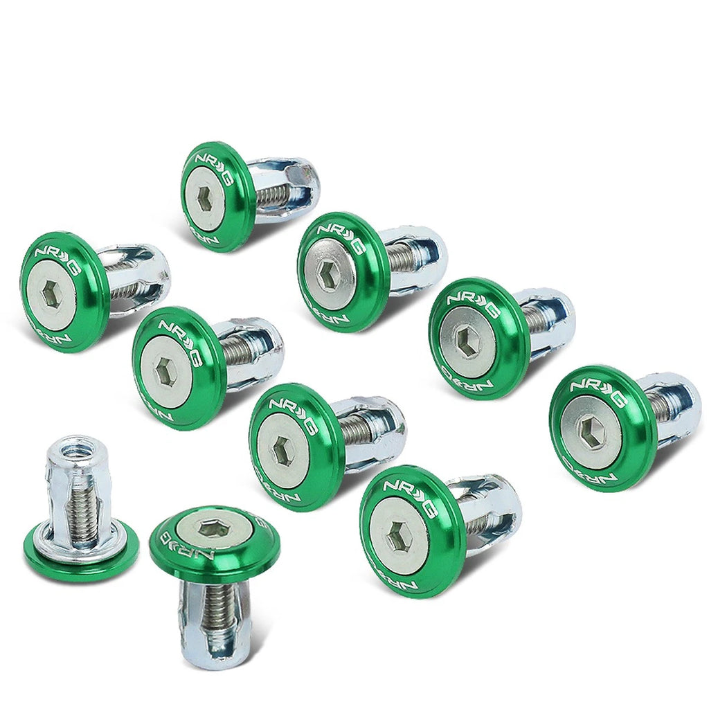 10 Piece Fender Washer Dress Up Kit for NRG Innovations (FW-100GN)