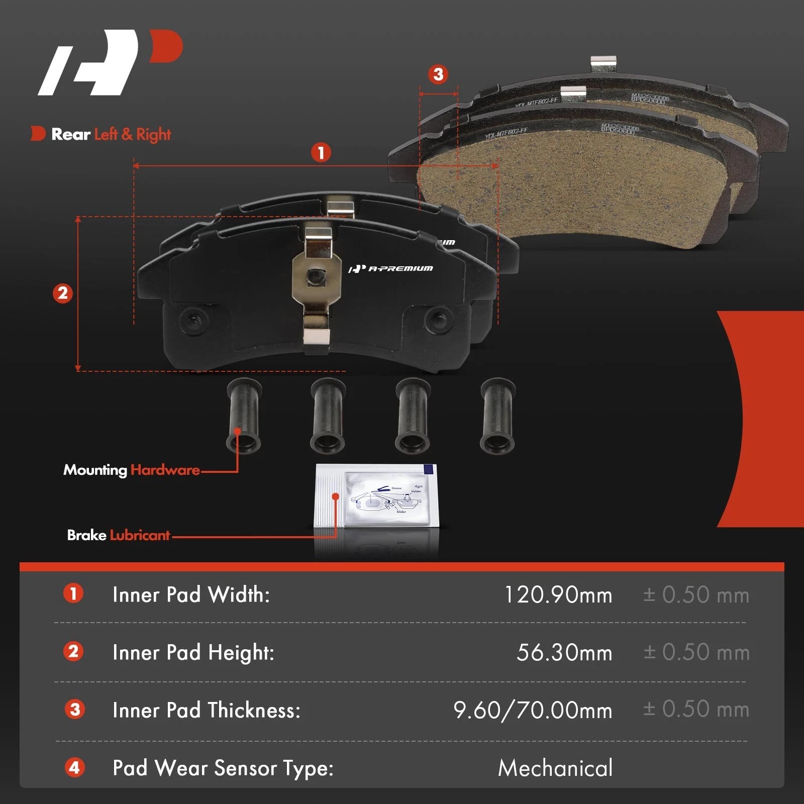 Set of 4 Front Ceramic Brake Pads for Chevrolet Cavalier Pontiac Sunfire