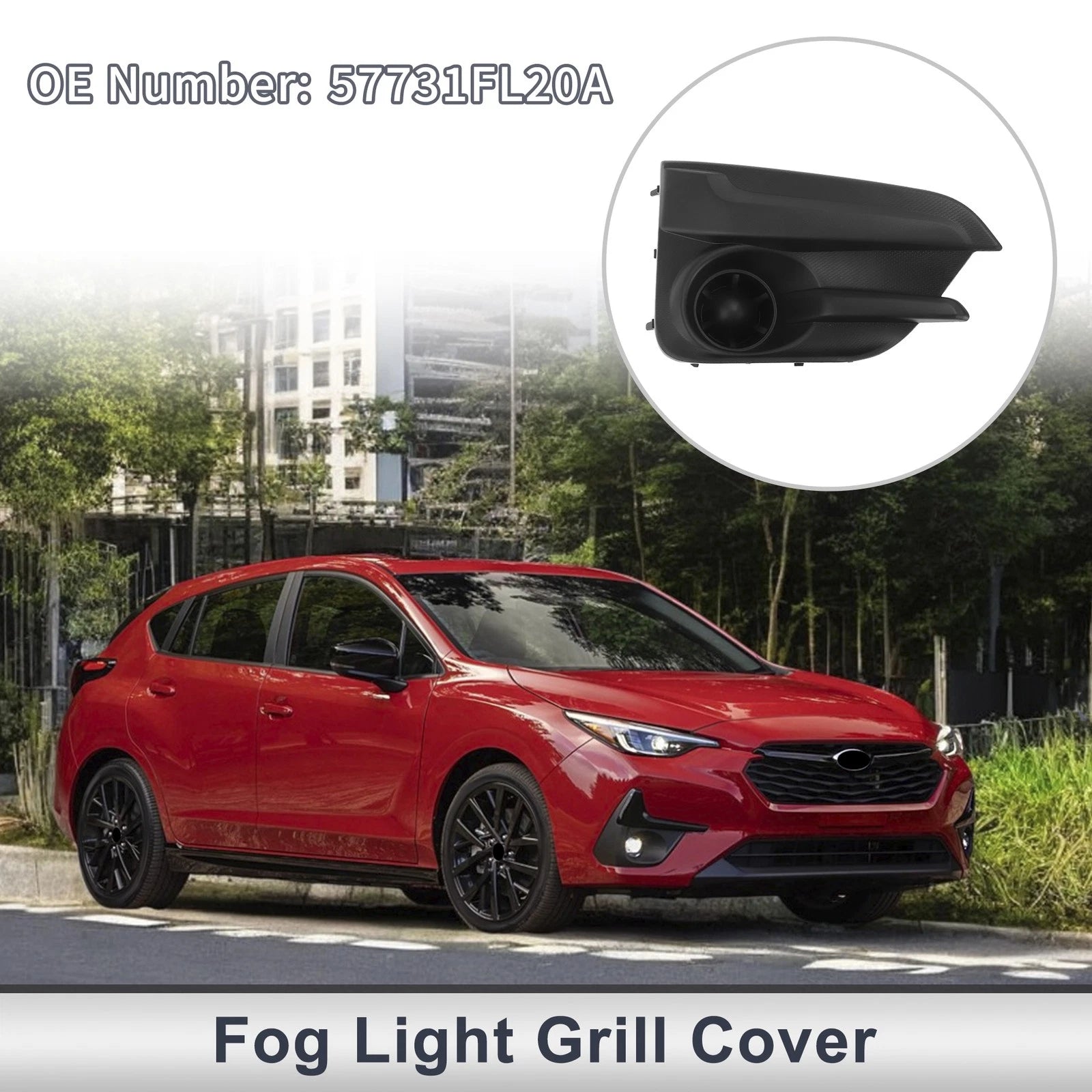 1 Pc Fog Light Grill for Subaru Impreza (2017–2019) No. 57731FL20A