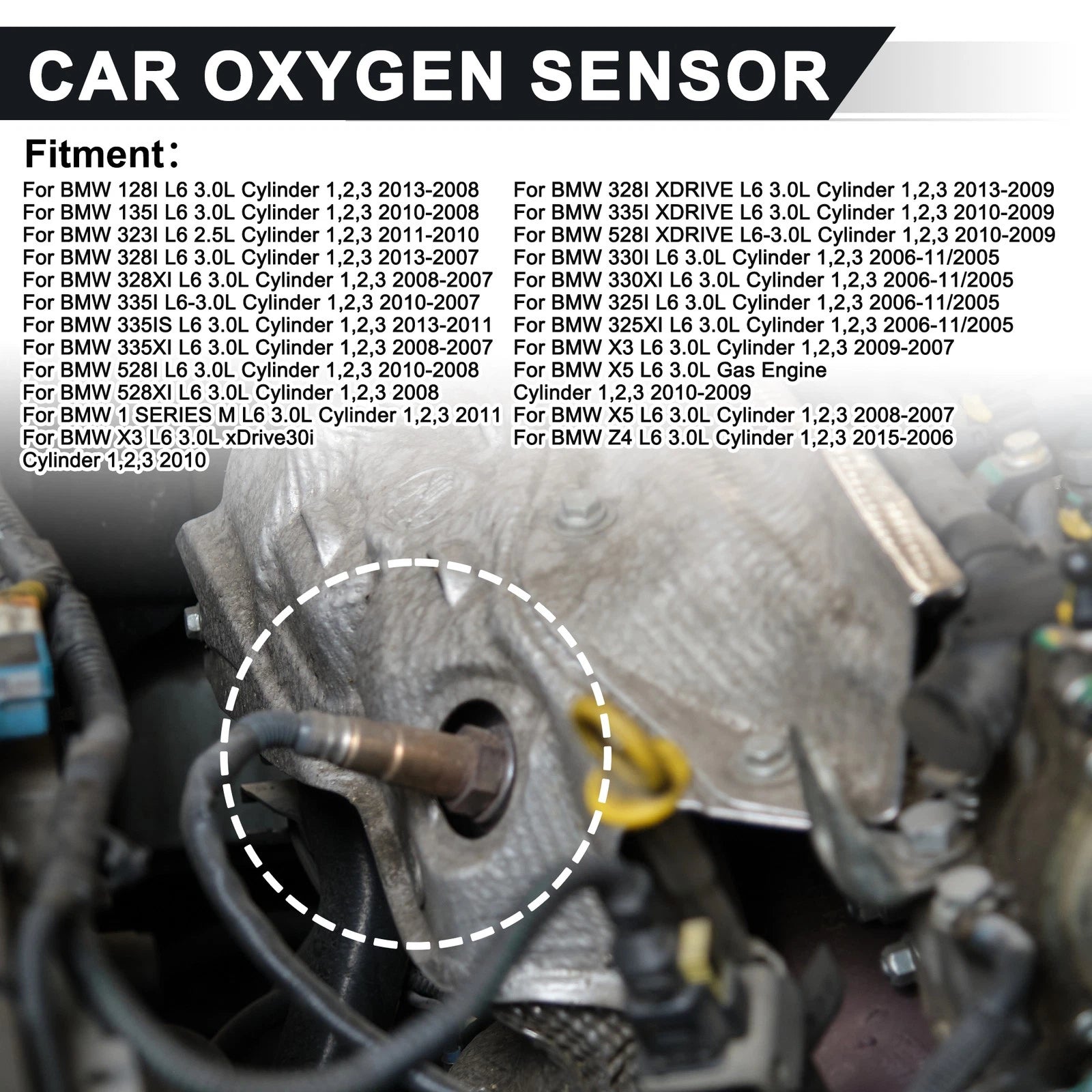 Upstream & Downstream Oxygen Sensor for BMW 128i L6 3.0L (2013-2018) 234-5139