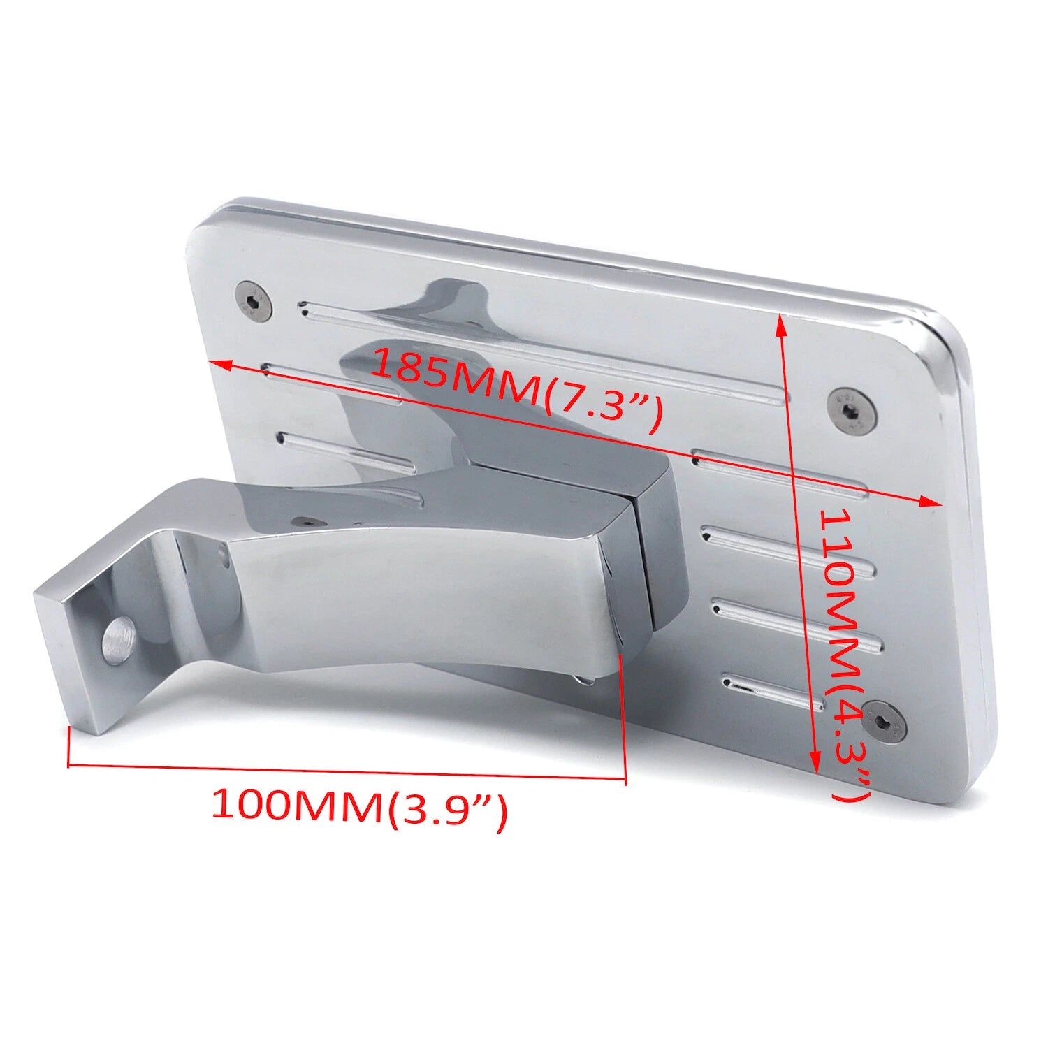 Chrome License Plate Bracket for Suzuki Katana TL1000, Honda CBR 600/900/925/954