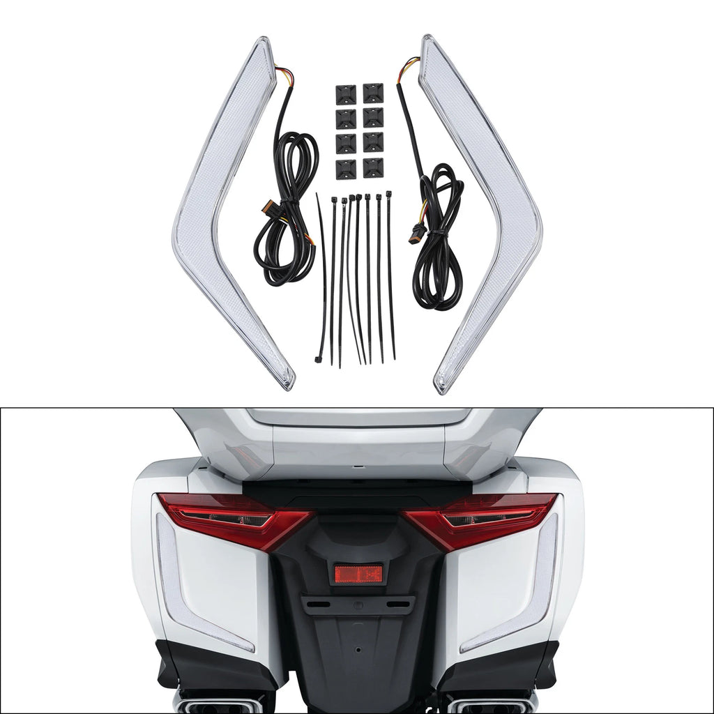 Rear Saddlebags Turn Brake Light Accents for Honda Goldwing GL1800 (2018–2025)