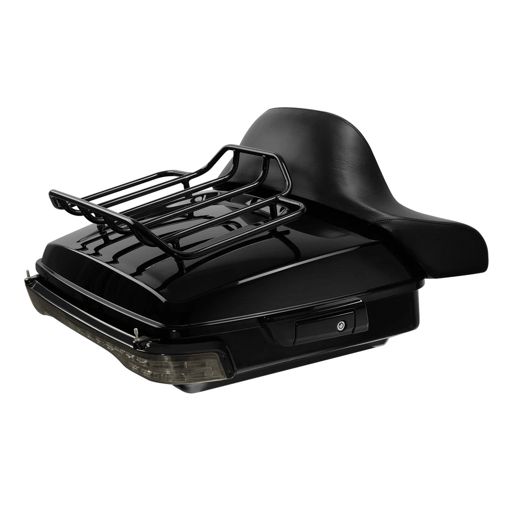Chopped Trunk Backrest Rack Light for Harley Touring Street Road Glide (2014–2023)