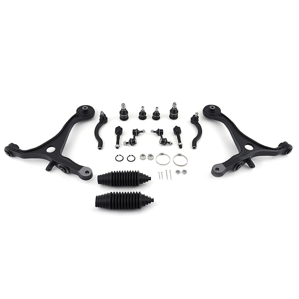 14pc Front Lower Control Arms Sway Bars Tie Rods Kit for Honda Accord (2003–2006)