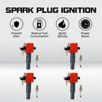 Set of 4 Ignition Coils for Subaru Impreza WRX 2.0L H4 (2002–2003) 22433AA561 UF480