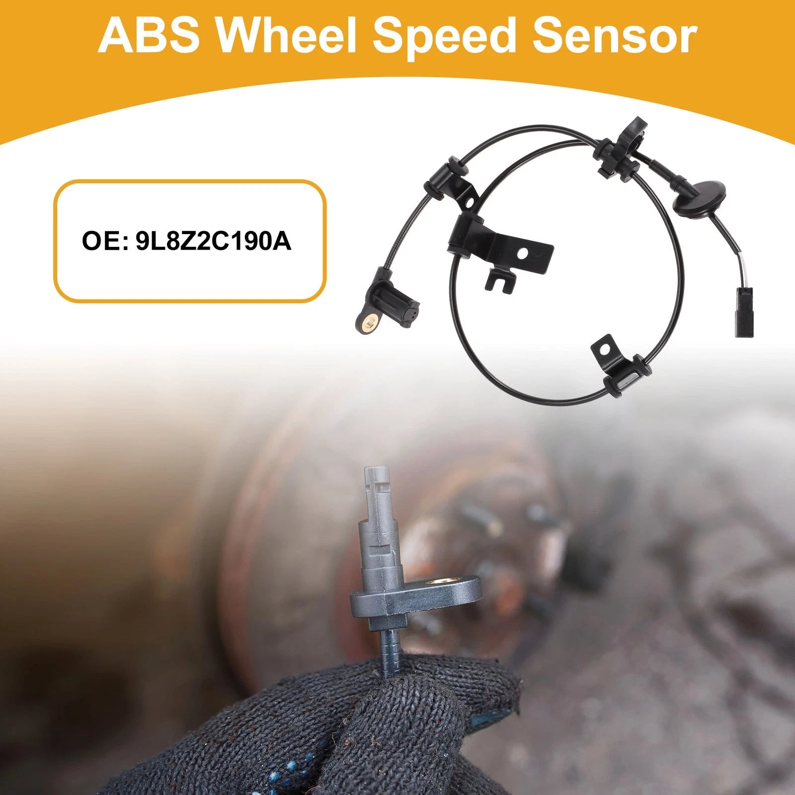 ABS Wheel Speed Sensor No.9L8Z2C190A for Ford Escape (2009–2012) Rear Right