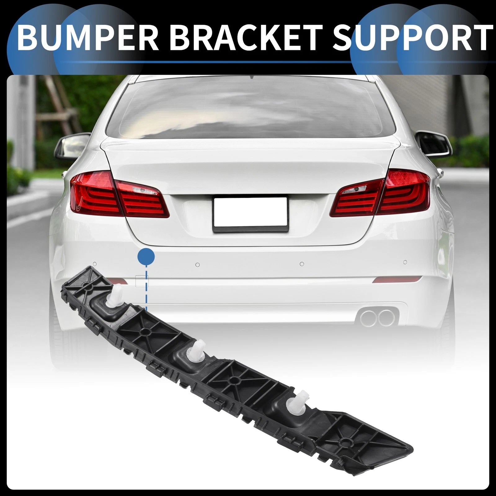 1pc Left Rear Bumper Retainer Bracket No. 86651N9000 for Hyundai Tucson (2022–2023)