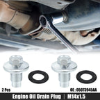 2 Pcs M14x1.5 Steel Engine Oil Drain Plug for Mercedes-Benz 