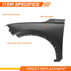 Steel Front Driver Left Side Fender Panel for Chevy Blazer (2019–2025)