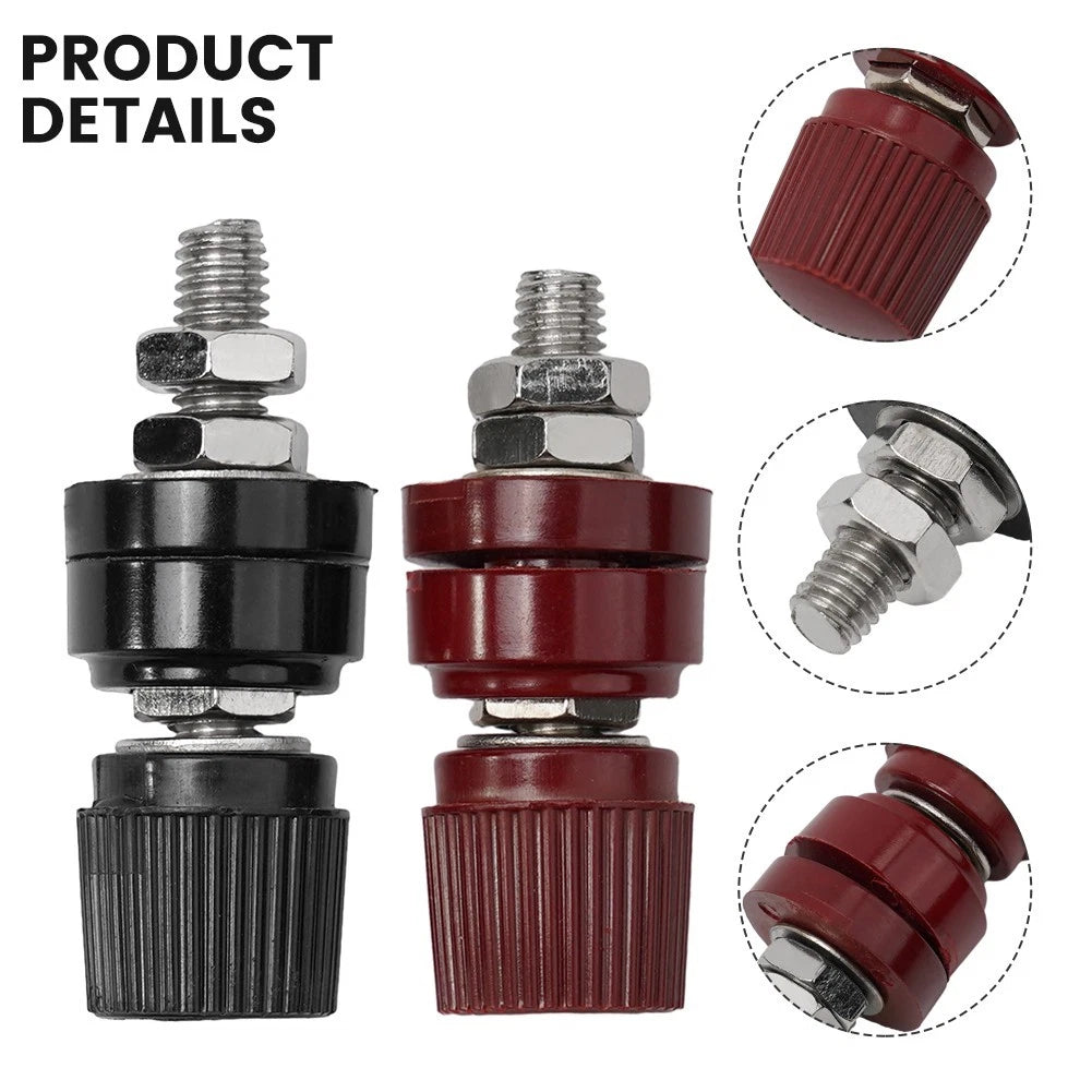 2X Copper Battery Post Connectors for Universal Applications (Remote Terminal Block)