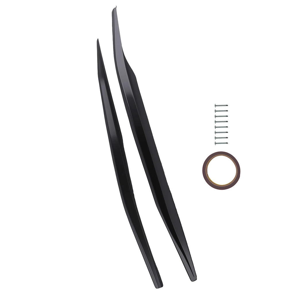 Side Extension Panel Kit for Chevy Corvette C7 Z06 Stingray (2014–2019) Black ABS