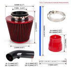 3" Carbon Fiber Cold Air Intake Induction Pipe for