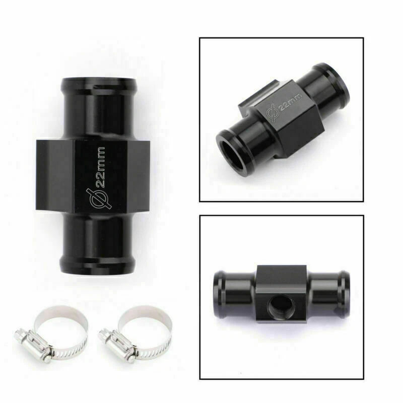 22mm Black Water Temperature Joint Pipe Gauge for Moto T9
