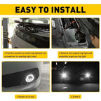 2X 2.5" White LED Projector Fog Light Combo Kit for EPY
