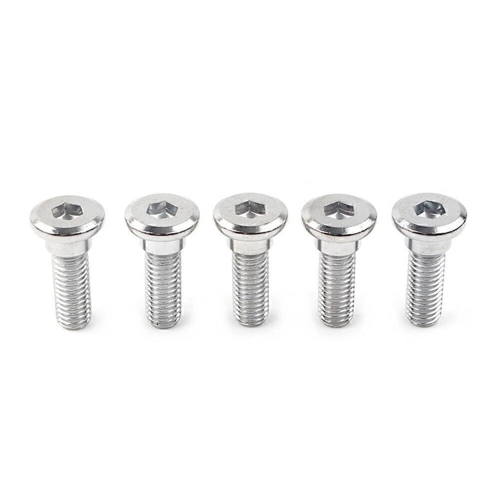 Set of 5 Steel Hex Socket Disc Brake Rotor Screws M8x25mm for