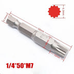 12 Point Magnetic Screwdriver Bit Set for (M)