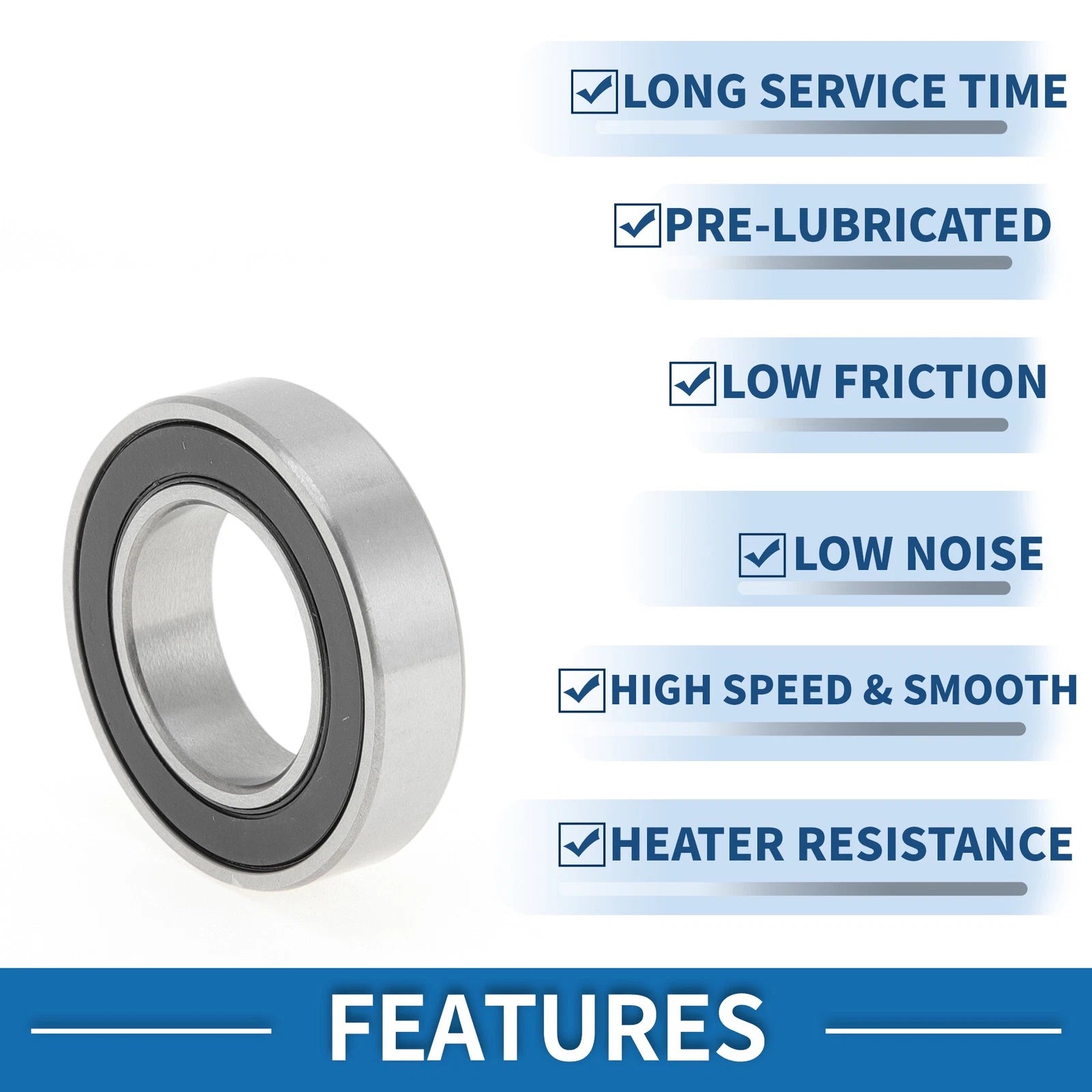 Deep Groove Ball Bearing P4 for Scooter Skateboard Wheel (17x30x7mm)