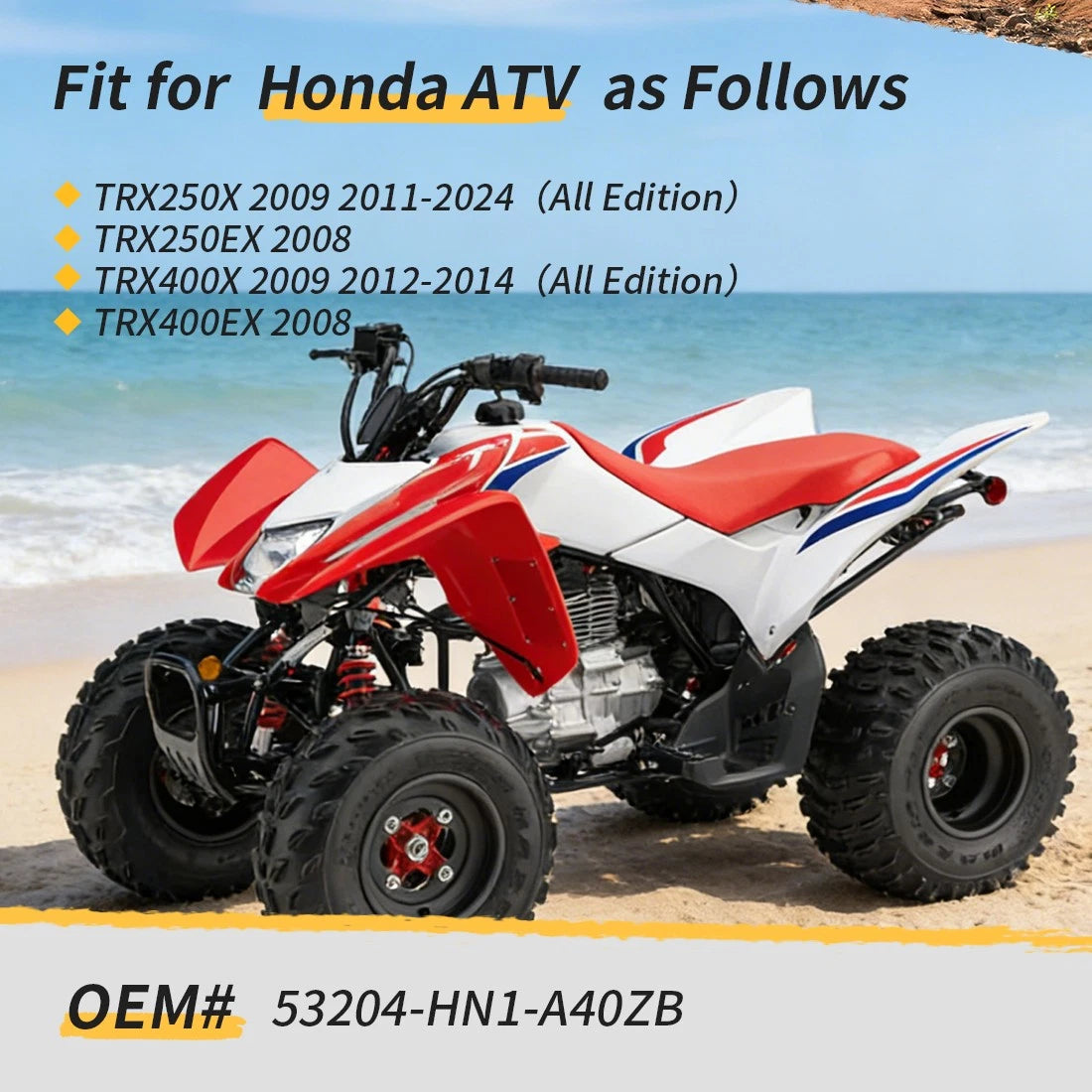 Handlebar Dash Cover Key Holder for Honda TRX250X TRX250EX TRX400X TRX400EX (2001–2023)