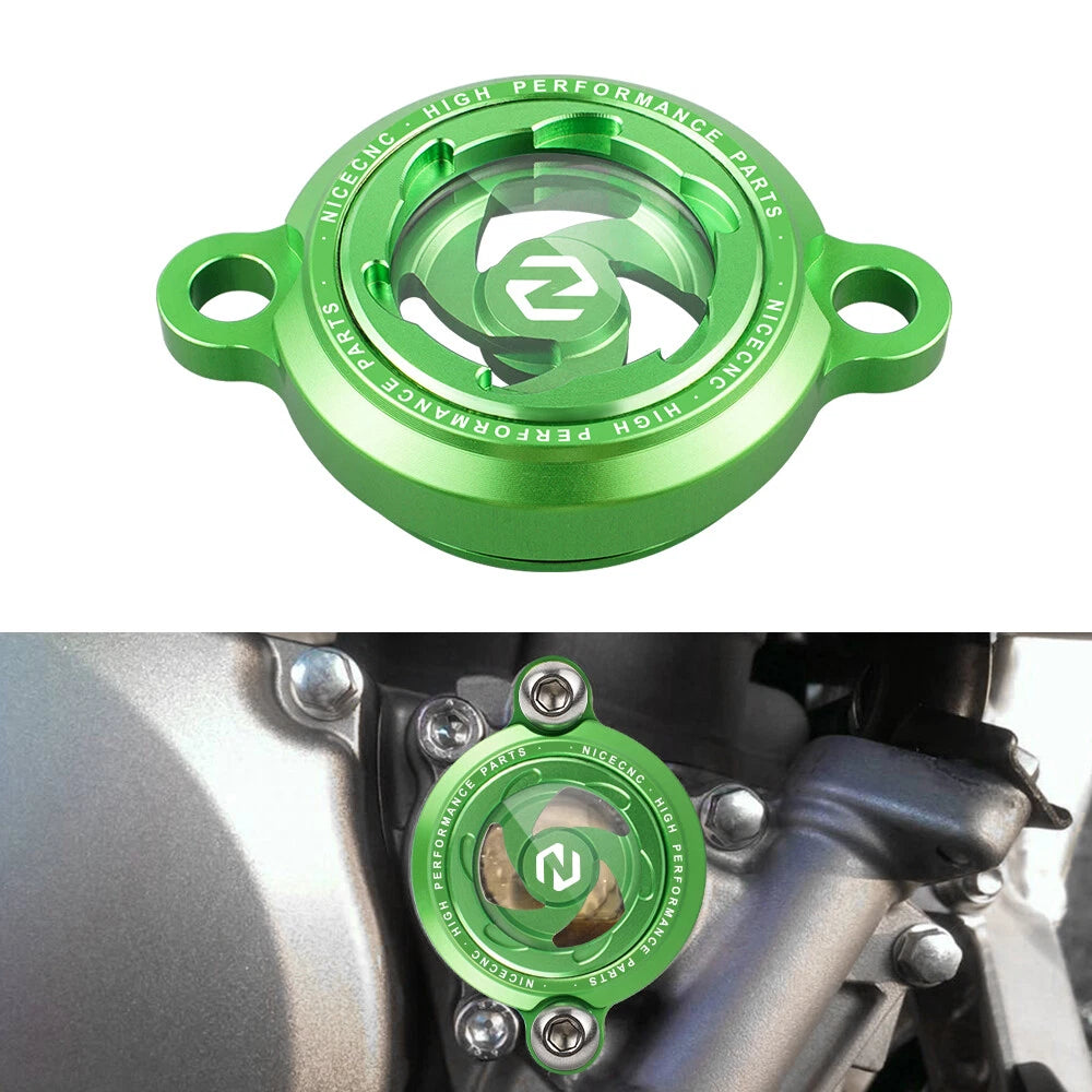 NICECNC Engine Oil Filter Cover Cap for Kawasaki KX250F (2005–2019)