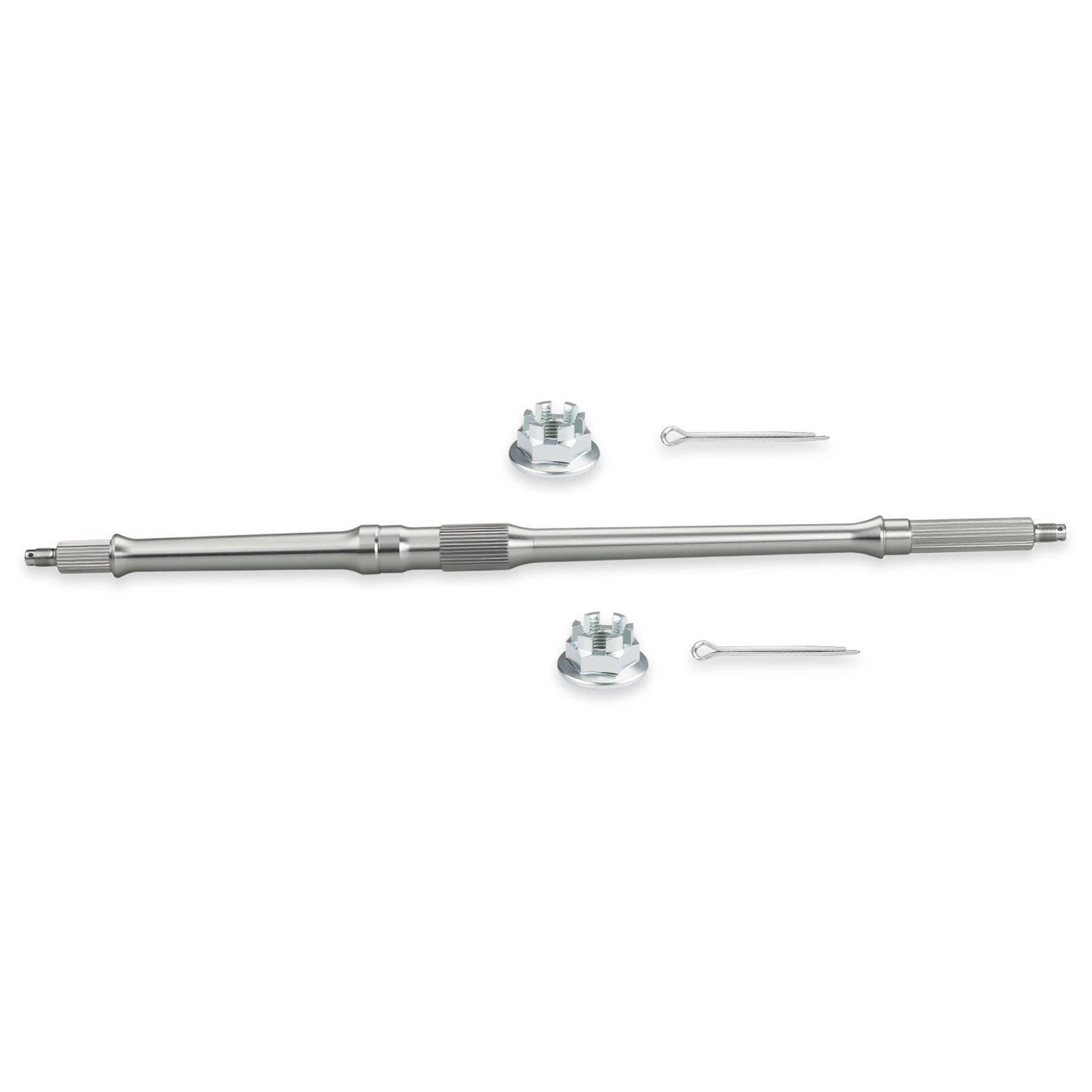 Set of 2 Rear Axle Shafts + Nut Pins for Yamaha Kodiak 450 YFM450 (2003–2004)