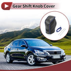 Gear Shift Knob Cover for Nissan Altima (2019–2024) Black Carbon Fiber Blue