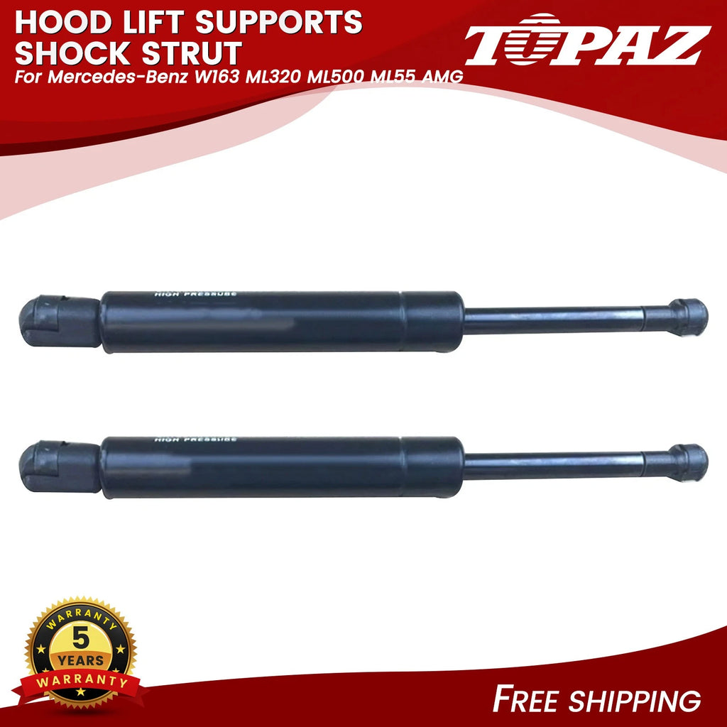 2X Hood Lift Supports for Mercedes Benz ML320 ML500 ML55 AMG (1998–2005)