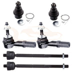 Set of 6 Tie Rods & Lower Ball Joints for Lincoln Navigator (2003–2006)
