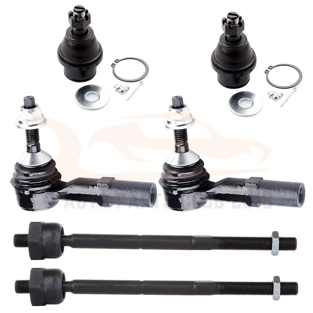 Set of 6 Tie Rods & Lower Ball Joints for Lincoln Navigator (2003–2006)