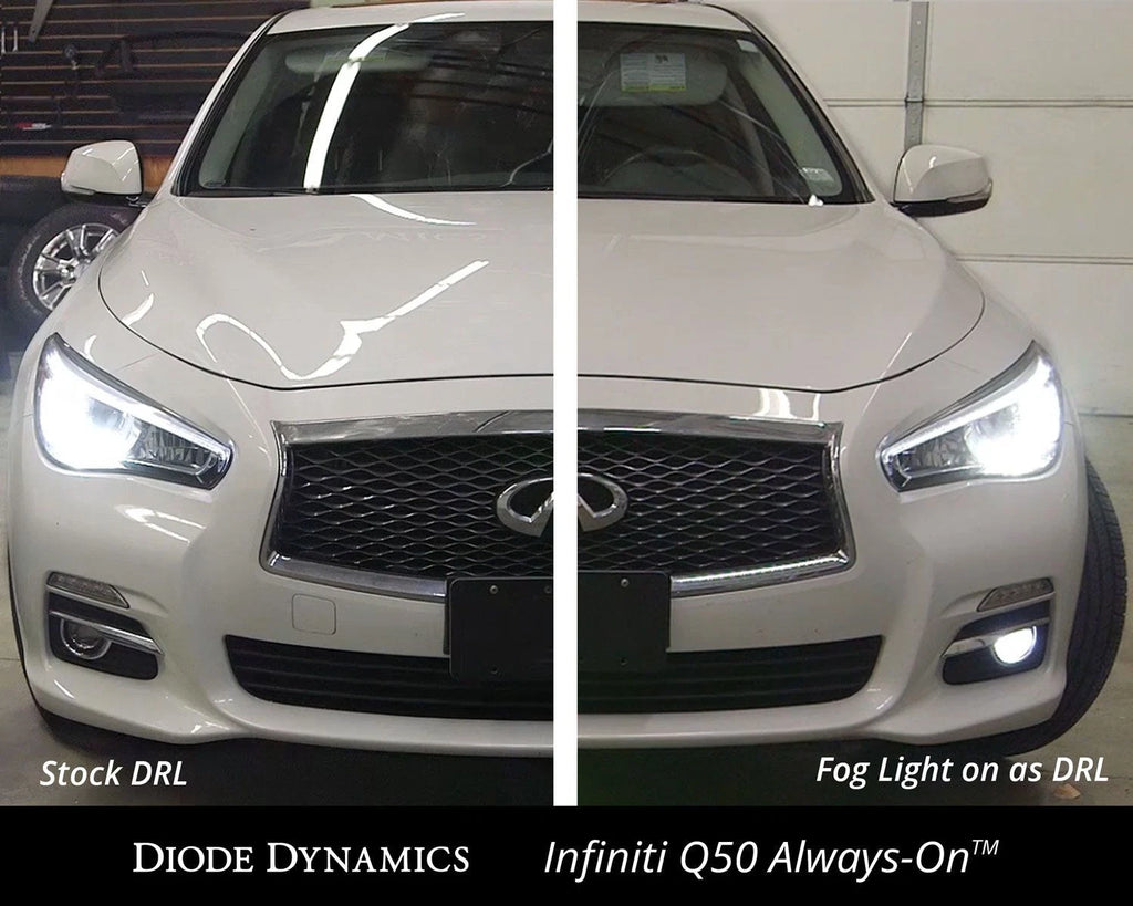 Always-On Diode Dynamics DRL Module Replacement for Infiniti Q50 Q70 (2014–2022)