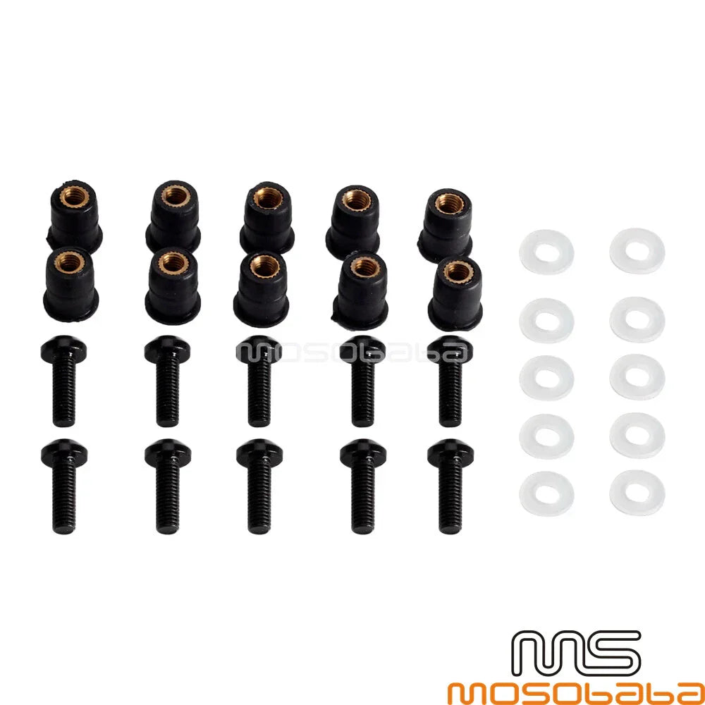 M5x18mm Stainless Steel Screws for Motorcycle Fairing Bolts (All Years)