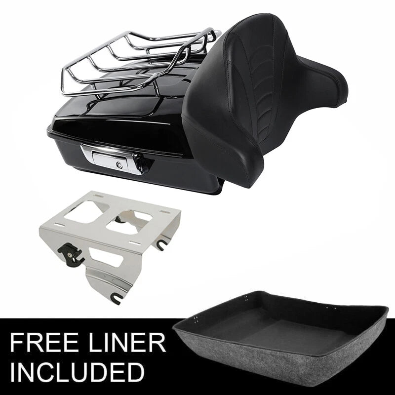 Chopped Trunk Pad Rack for Harley Touring Street Glide (2014–2026)