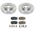 Front Vented Brake Rotors and Pads Kit for Kia Soul (2010–2023)