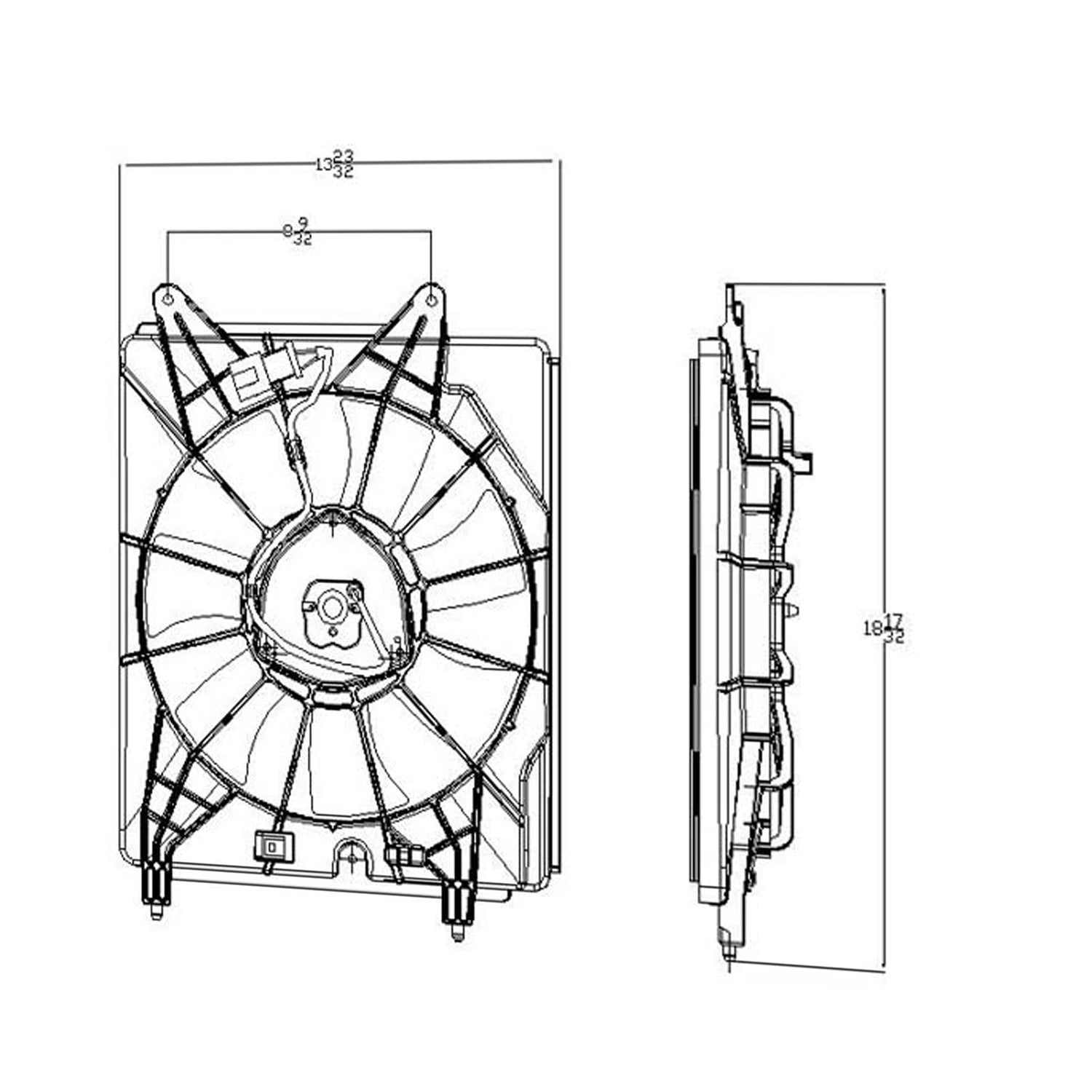 Replacement Condenser Fan Assembly for Toyota Tacoma (2005–2015)