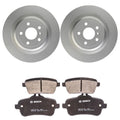 Bosch QuietCast Rear Rotors & Ceramic Brake Pads for Mercedes W166 ML350 ML550 (2006–2011)