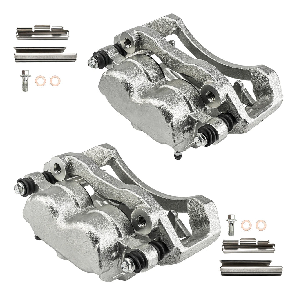 2x Front Brake Caliper w/ Bracket for Dodge Durango (2004–2006) & Ram 1500 (2004–2006)