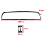 Carbon Fiber Console Air Vent Outlet Cover for Fiat 500 (2012-2015)