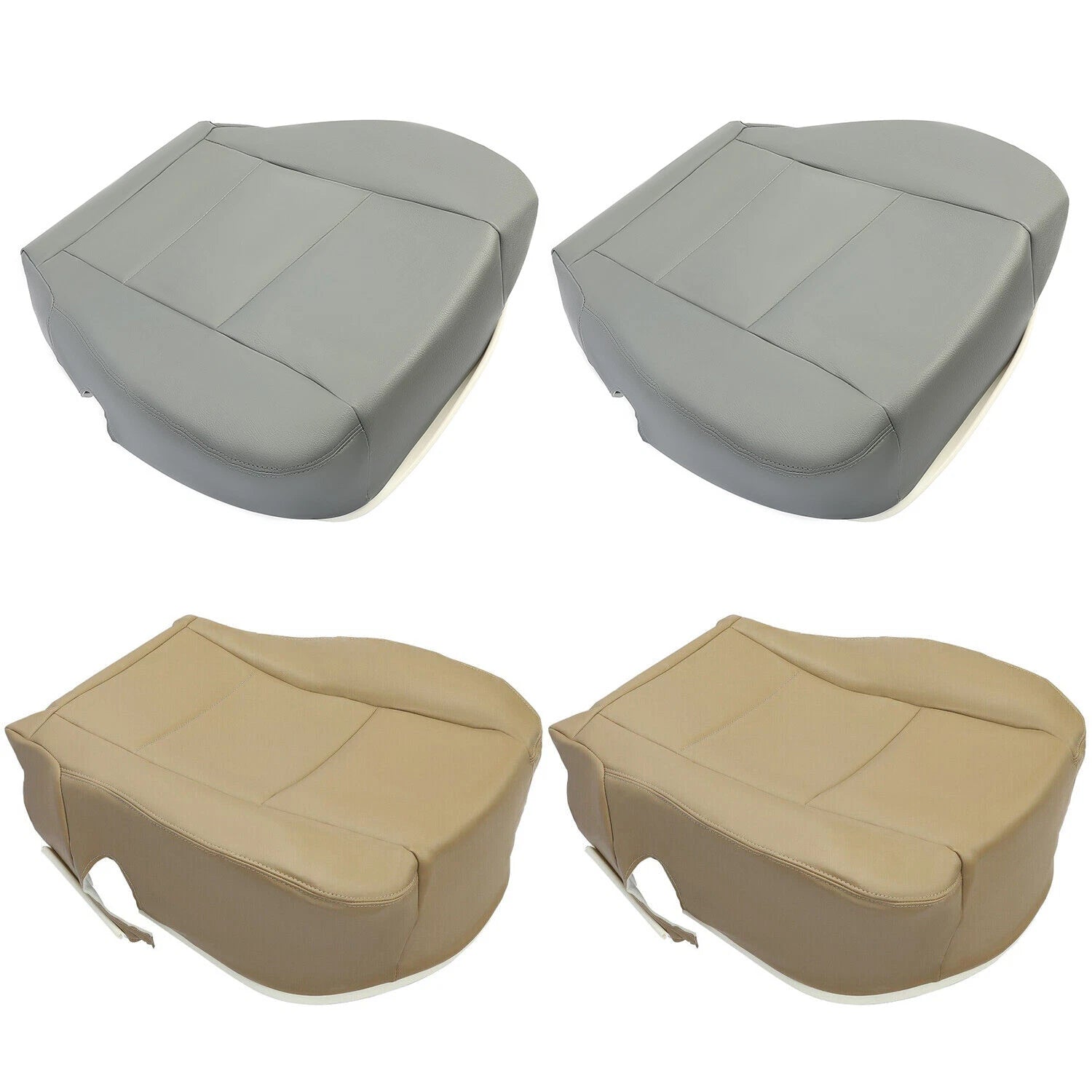Set of 2 Bottom Seat Covers & Foam Cushions for Toyota Tundra (2000–2004)
