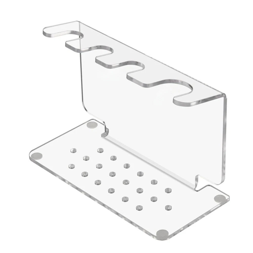 Acrylic Shaving Tool Holder for Wall or Desktop (17x7.8x11.5cm)