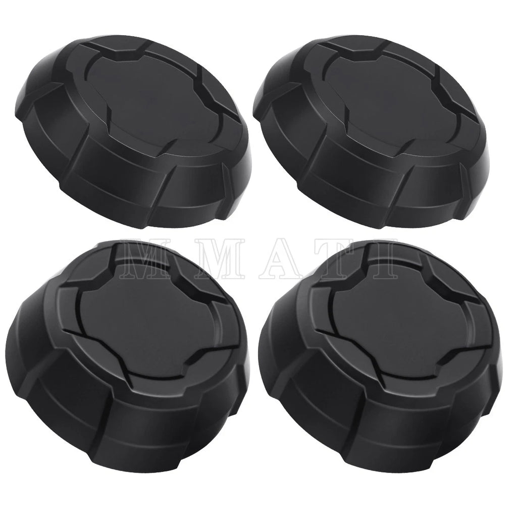 4X Matte Black Rim Caps for Polaris Ranger 570 Crew SP NorthStar (2022–2025)