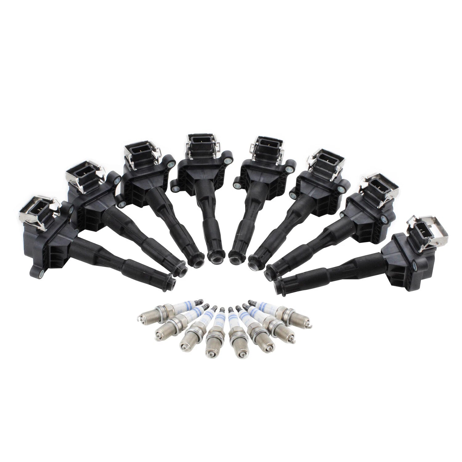Set of 8 Ignition Coils & 8 Iridium Spark Plugs for BMW Chevy Honda
