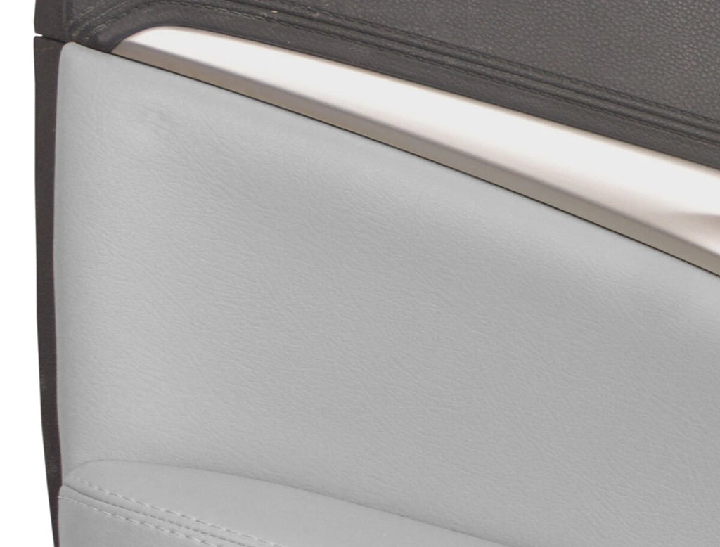 Front Insert Door Panel for Honda Civic Sedan (2012–2015) Gray Leather Synthetic