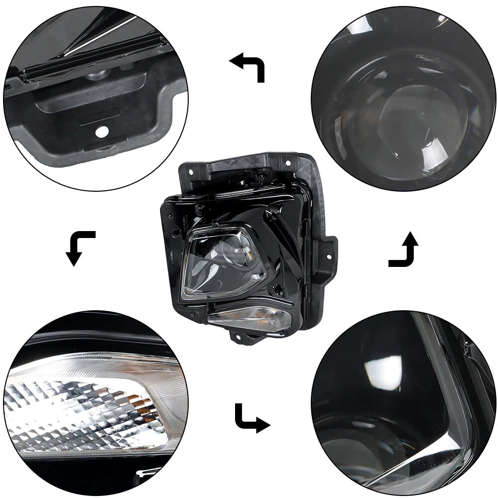 HID Headlight for Chevy Blazer (2019â2021) Black Clear Driver Side