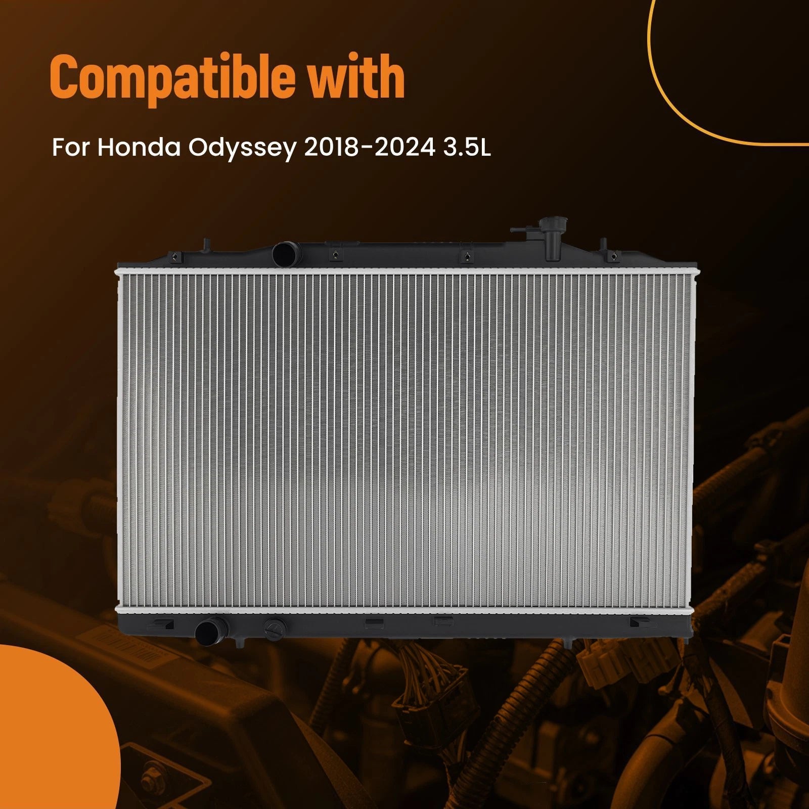 Aluminum Engine Radiator Assembly for Honda Odyssey (2018–2024) 13672