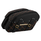 Detachable Saddlebags for Harley Fat Boy (2018–2025) - Black Orange