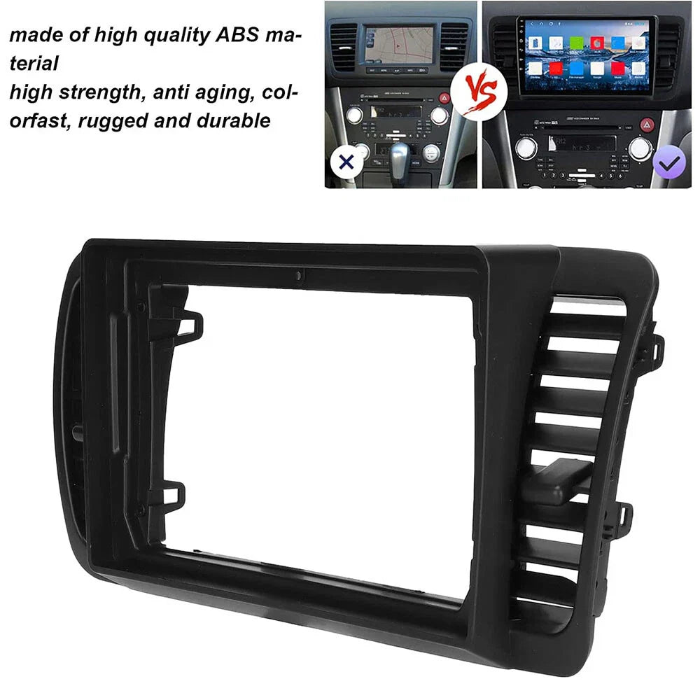 Double Din Stereo Radio Fascia Panel Trim for Subaru Outback Legacy (04-09)